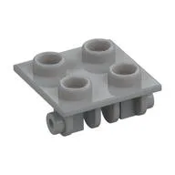 Hinge Brick 2 x 2 Top Plate Thin, Light Bluish Gray