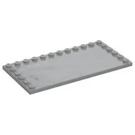 Plate Special 6 x 12, Studs on 3 Edges, Light Bluish Gray