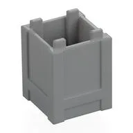Container Box 2 x 2 x 2 - Top Opening, Light Bluish Gray