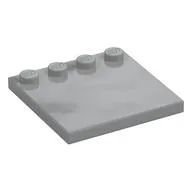 Plate Special 4 x 4, Studs on One Edge Plain], Light Bluish Gray