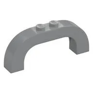 Brick Arch 1 x 6 x 2 Curved Top, Light Bluish Gray
