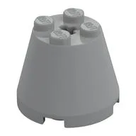 Cone 3 x 3 x 2, Light Bluish Gray