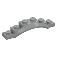Wheel Arch, Mudguard, 1 1/2 x 6 x 1 [Arch Extended], Light Bluish Gray