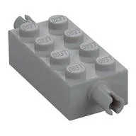 Brick Special 2 x 4 with Pins, Light Bluish Gray