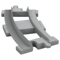 Duplo Train Track 4 x 8 Curved [Short], Light Bluish Gray
