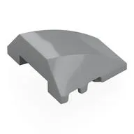 Brick Wedged, Curved 4 x 3 No Studs [Plain], Light Bluish Gray
