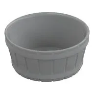 Barrel Half Large with Axle Hole, Light Bluish Gray