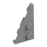 Wedge Plate 2 x 4 27° Left, Light Bluish Gray