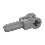Technic Axle 1.5 with Perpendicular Axle Connector (Technic Pole Reverser Handle), Light Bluish Gray