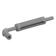 Exhaust Pipe with Technic Pin - Flat End, Squared Hole, Light Bluish Gray