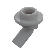 Bar, Angled with 1 x 1 Round Plate / Stud on End, Light Bluish Gray