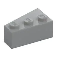 Brick Wedged, Angled 3 x 2 Right, Light Bluish Gray