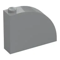Brick Curved 1 x 4 x 2 2/3, Light Bluish Gray
