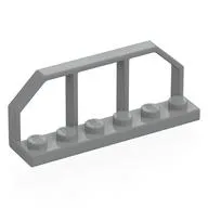 Plate Special 1 x 6 with Train Wagon End Fence, Light Bluish Gray
