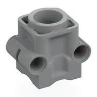 Technic Engine Cylinder, No Studs, Light Bluish Gray