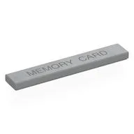 Tile 1 x 6 with Dark Bluish Grey 'MEMORY CARD' Print, Light Bluish Gray