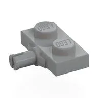 Plate Special 1 x 2 with Wheel Holder, Reinforced Underside, Light Bluish Gray