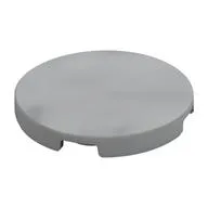 Tile Round 3 x 3, Light Bluish Gray