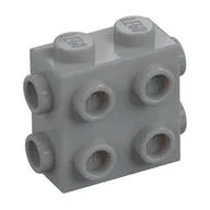 Brick Special 1 x 2 x 1 2/3 with 8 Studs on 3 Sides, Light Bluish Gray