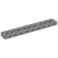 Technic Beam Frame 3 x 19 with 2 Center Cross Beams, 3 Openings Thick, Light Bluish Gray