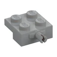 Plate Special 2 x 2 with Wheel Holder with Widened Center Pin, Light Bluish Gray