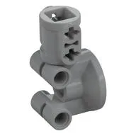 Technic Steering Portal with 2 Pin Holes and 2 Axle Holes, Light Bluish Gray