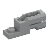 Launcher, Plate Special 1 x 2 with Mini Blaster Square, Light Bluish Gray