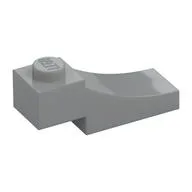 Brick Curved, 3 x 1 with 1/3 Inverted Cutout, Light Bluish Gray