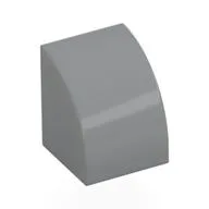 Brick Curved 1 x 1, Light Bluish Gray