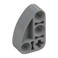 Technic Beam 2 x 3 L-Shape with Quarter Ellipse Thick, Light Bluish Gray