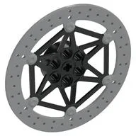 Brake Disc 8 x 8 with Black Center Pattern, Light Bluish Gray