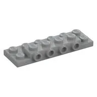 Plate Special 2 x 6 x 2/3 with 4 Studs on Side, 3 Support Walls on Bottom, Light Bluish Gray