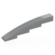 Brick Curved 1 x 8 x 1 2/3, Light Bluish Gray