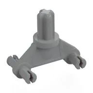 Landing Gear with 4 Wheel Holders, Axle, Light Bluish Gray