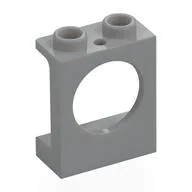 Window 1 x 2 x 2 Plane, Round Hole, Light Bluish Gray