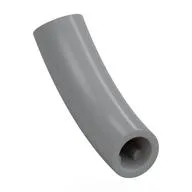 Brick Round 1 x 1 D. Tube with 45° Elbow and Axle Holes (Crossholes) at Each End, Light Bluish Gray