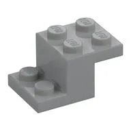 Bracket 3 x 2 x 1 1/3 with Bottom Stud Holder, Light Bluish Gray