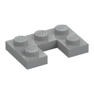 Plate 2 x 3 with 1 x 1 Cutout, Light Bluish Gray