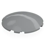 Brick Round Curved 6 x 6 x 1, Light Bluish Gray