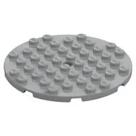 Plate Round 8 x 8, Light Bluish Gray