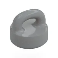 Tile Special Round 1 x 1 Special with Clip-Bar, Light Bluish Gray