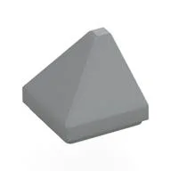 Brick Sloped 30° 1 x 1 x 2/3 Double Corner, Light Bluish Gray
