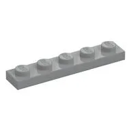 Plate 1 x 5, Light Bluish Gray