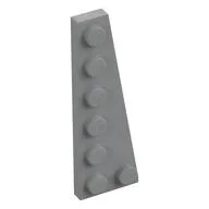 Wedge Plate 6 x 2 Right, Light Bluish Gray