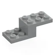 Bracket 5 x 2 x 1 1/3 with Bottom Stud Holder, Light Bluish Gray