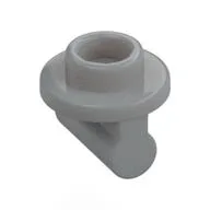 Plate Special Round 1 x 1 with Hollow Stud and Bar on Underside - Long Space, Light Bluish Gray