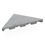 Tile 45° Cut 4 x 4 (Triangle), Light Bluish Gray