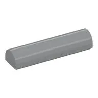 Brick Curved 1 x 4 x 2/3 Double, No Studs, Light Bluish Gray
