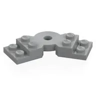 Plate Angled 2 x 2 with Step and Hole in Center, Light Bluish Gray