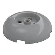 Brick Round 4 x 4 Dome Top with Round 2 x 2 Recessed, 4 Studs, Light Bluish Gray